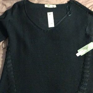 Francescas Navy Crewneck Sweater